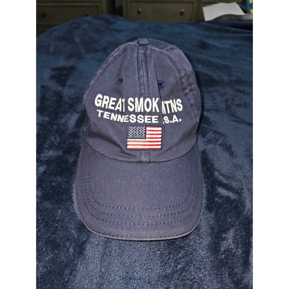 Marco Destin Great Smoky Mountains Tennessee USA Navy Blue Cotton Baseball Hat